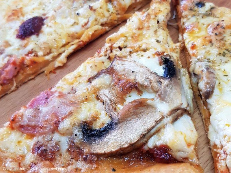 Dough pizza with red pepper 